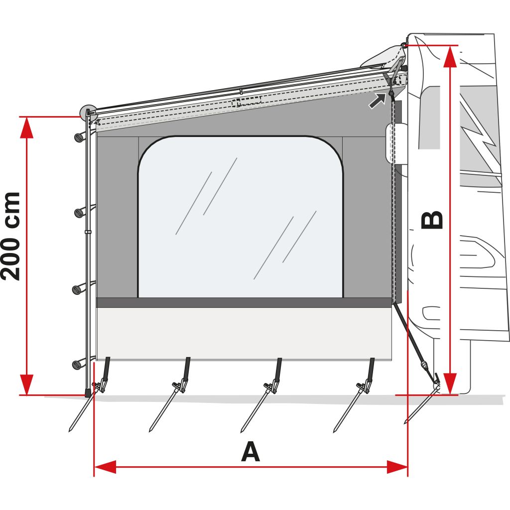 Boční stěna Fiamma Caravanstore, F35