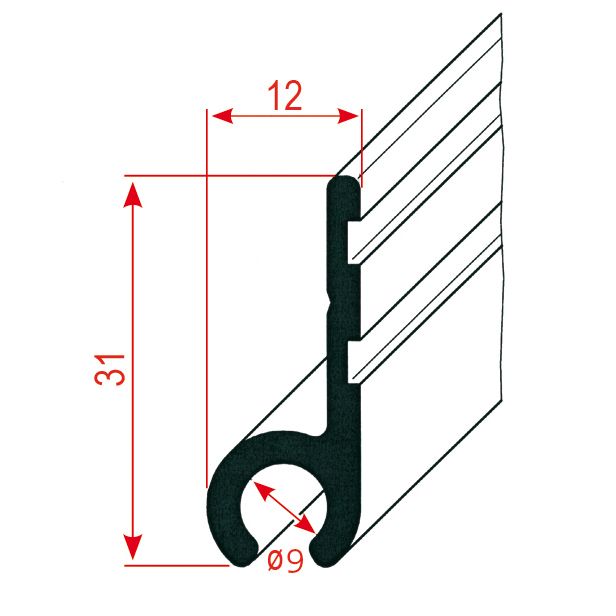 Kedrová lišta plochá, metráž
