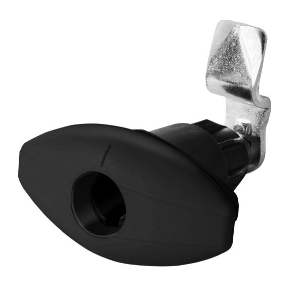 Klička oválná pro zámky HSC černá, 78 x 42 mm