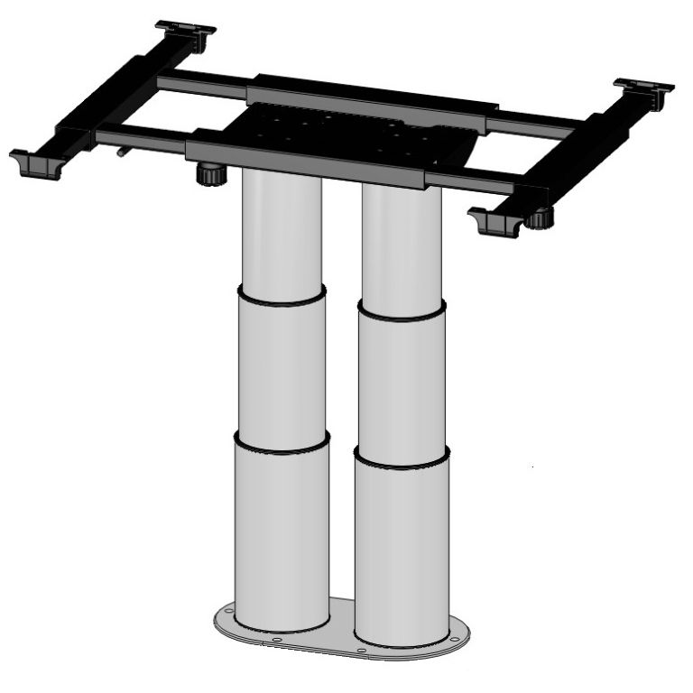 Dvounožný zdvihací rám s posuvným mechanismem