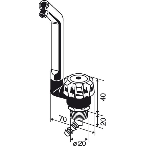 Vodní kohoutek De Luxe
