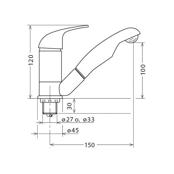 Páková baterie Reich Kama Bürstner, 33 mm