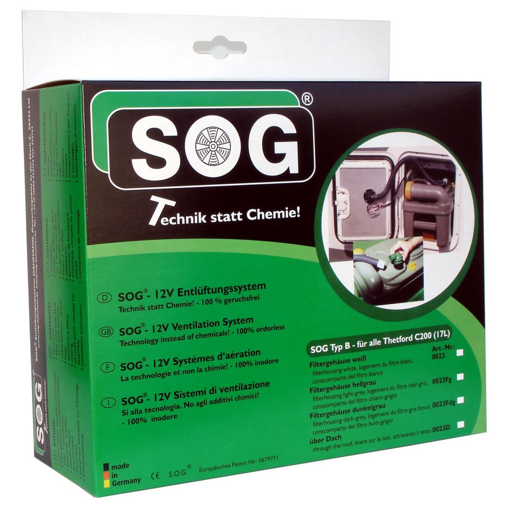 Odvětrání WC SOG 1 Typ B