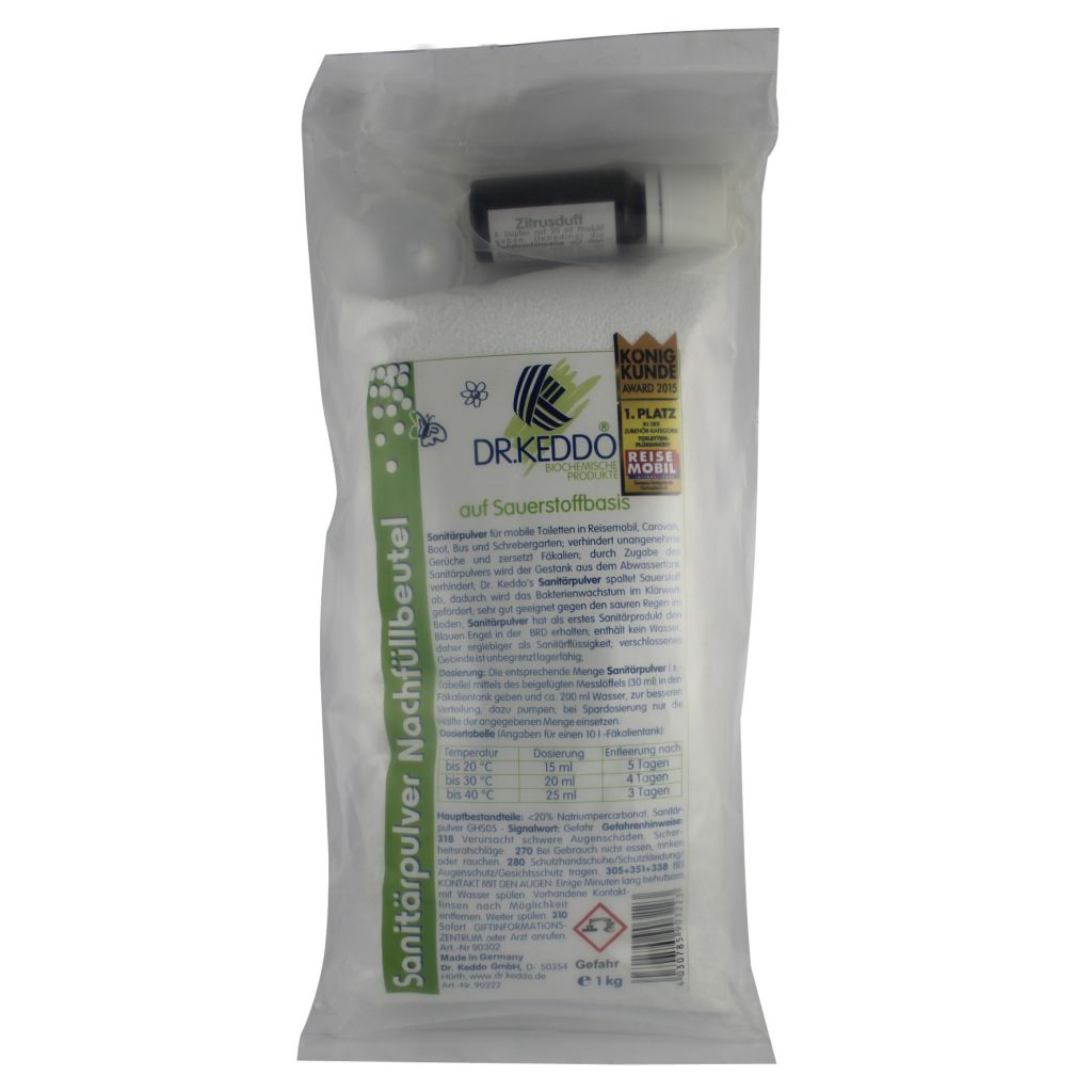 Sanitární prášek DR.KEDDO - náplň