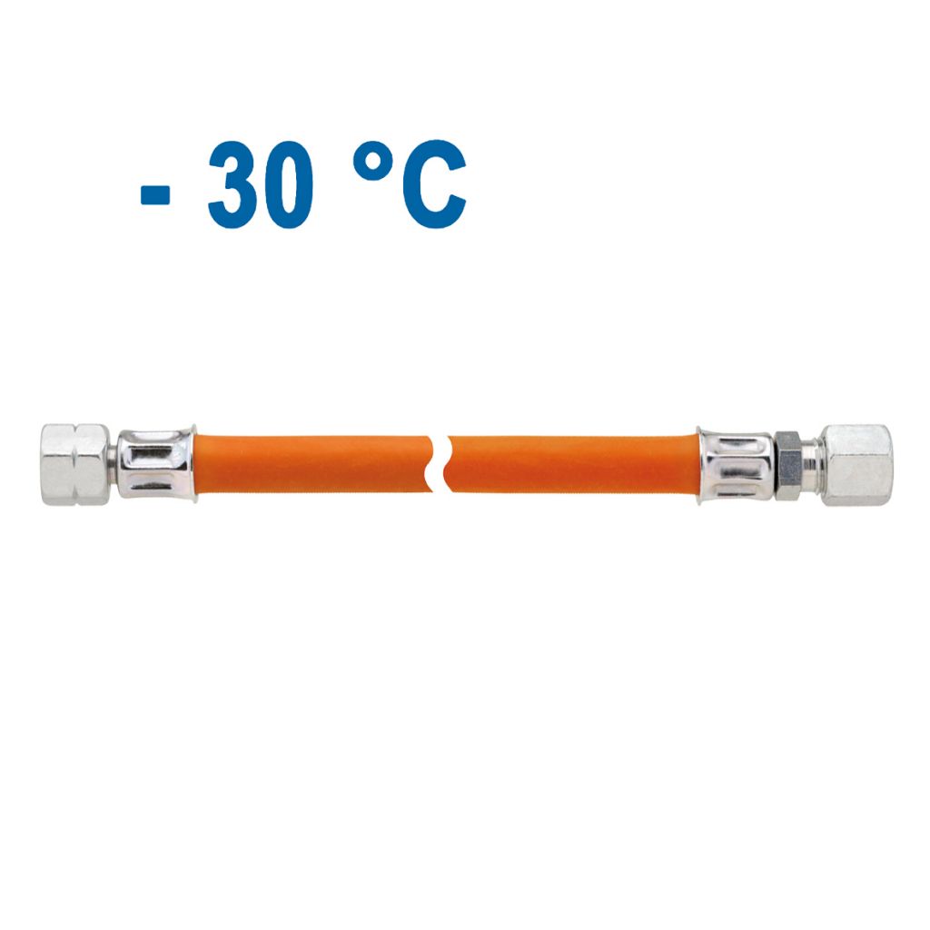 Středotlaká hadice G 1/4 LH-ÜM x RVS 10, 75 cm