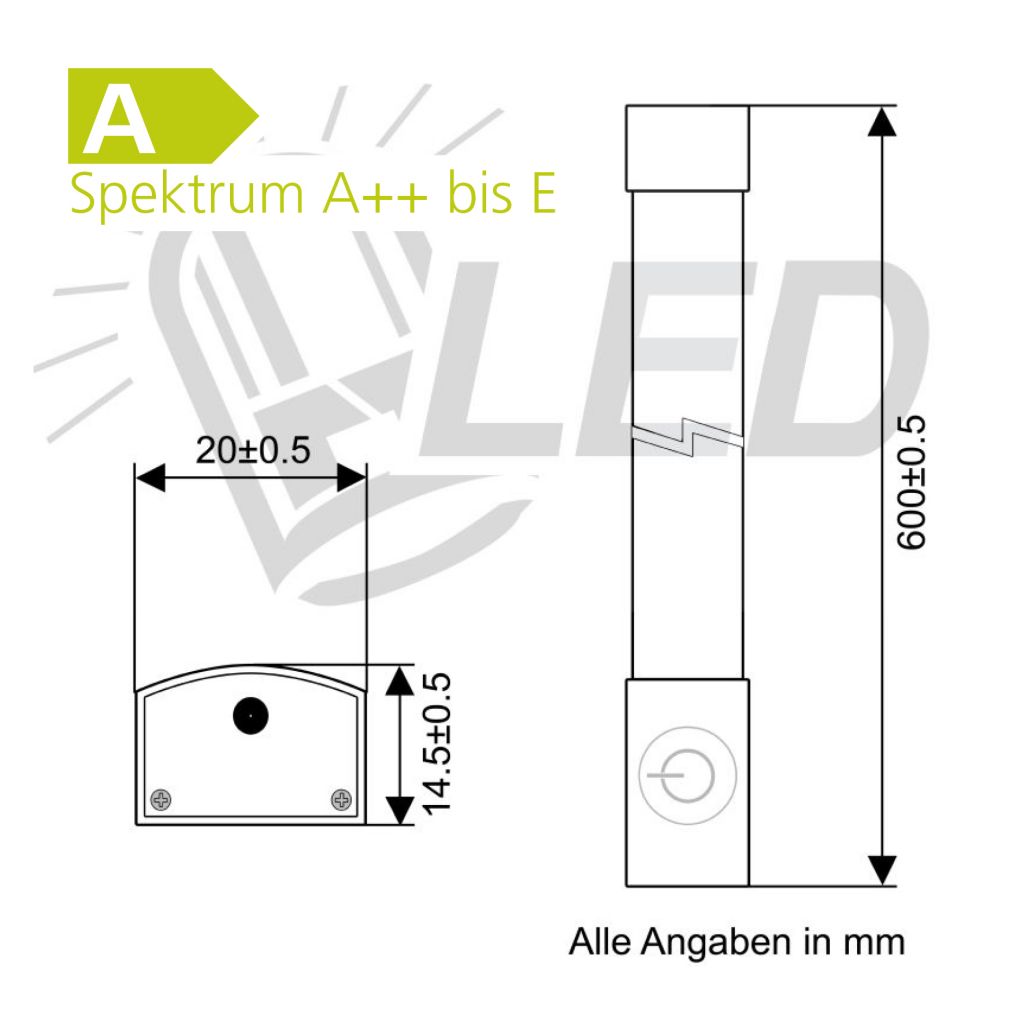 Lichtleiste 60 cm 123 SMD