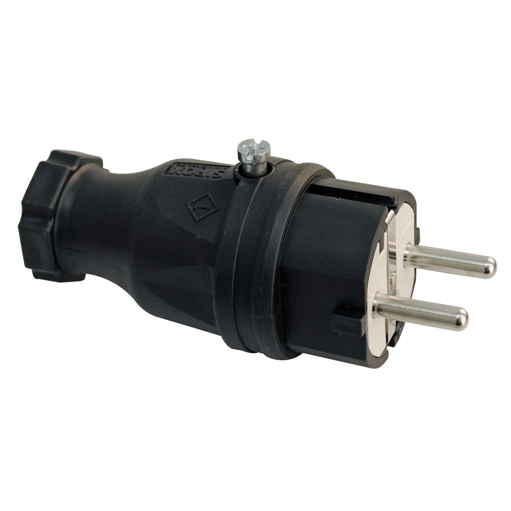 Zástrčka Schuko, gumová