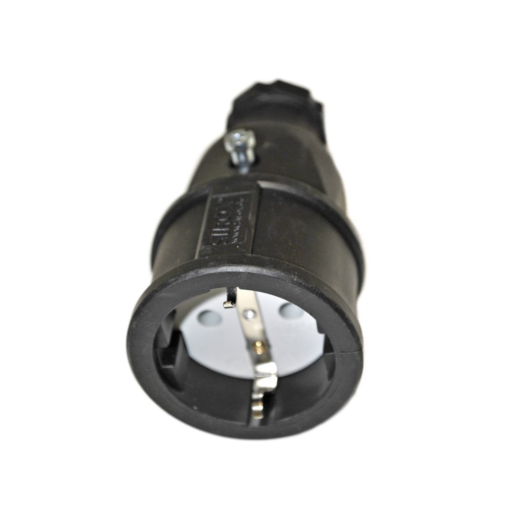 Zásuvka Schuko, gumová