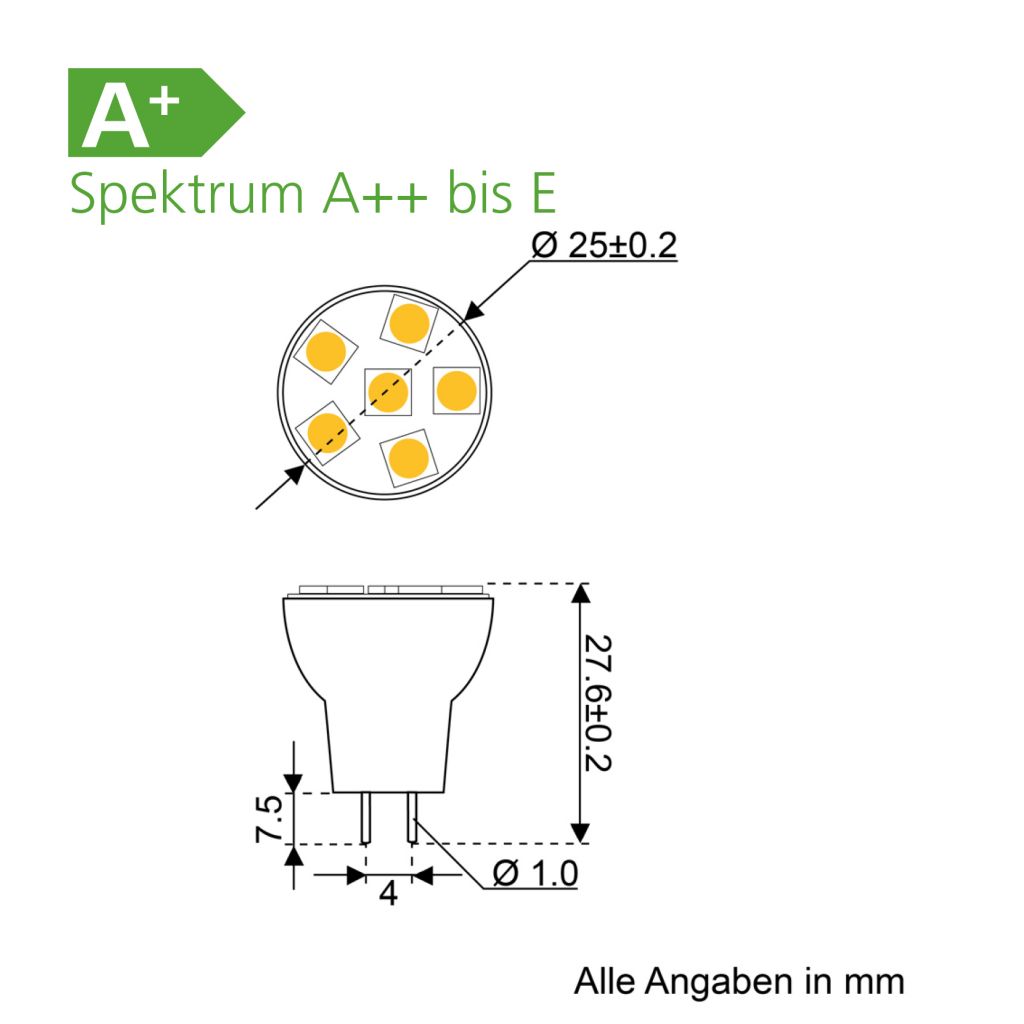 6 SMD bodové světlo