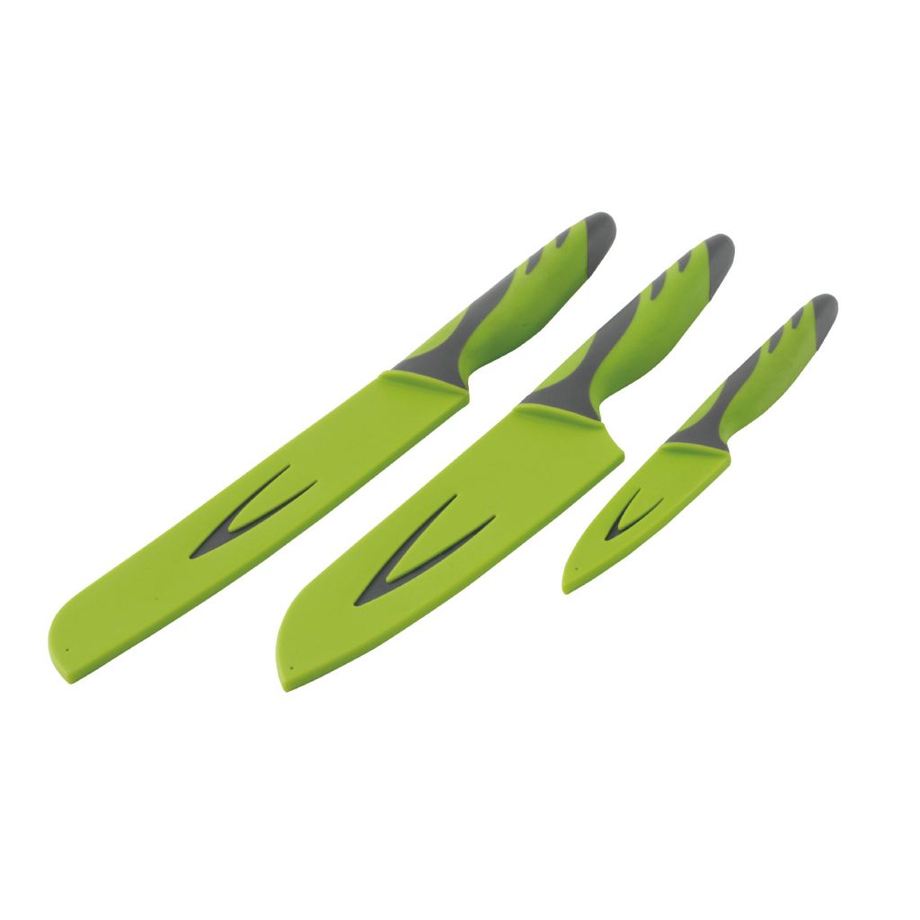 Sada kuchyňských nožů, zelená