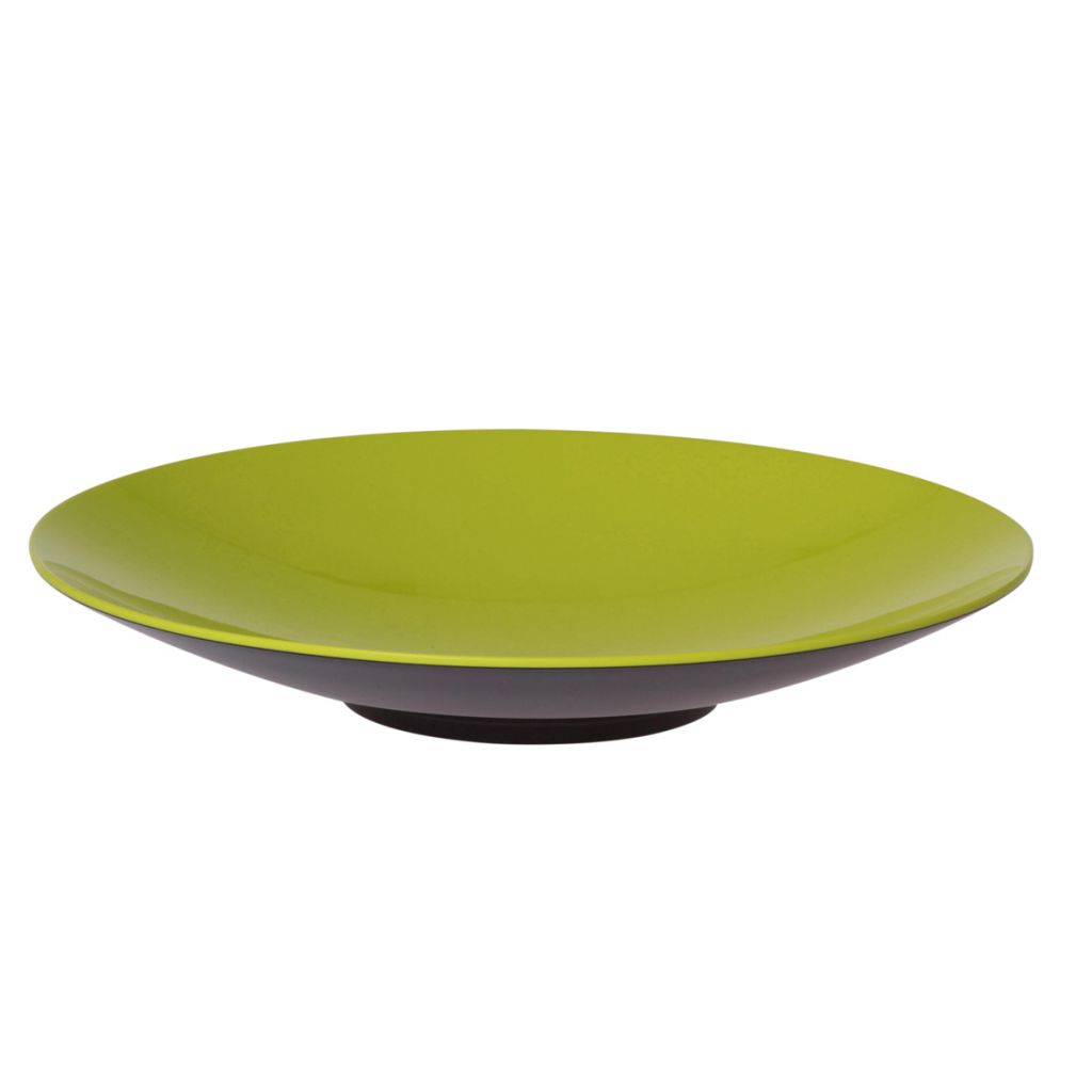 Talíř na těstoviny, žlutozelená