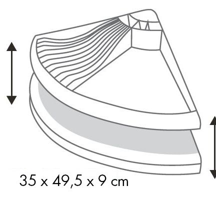 Odkapávač na nádobí rohový
