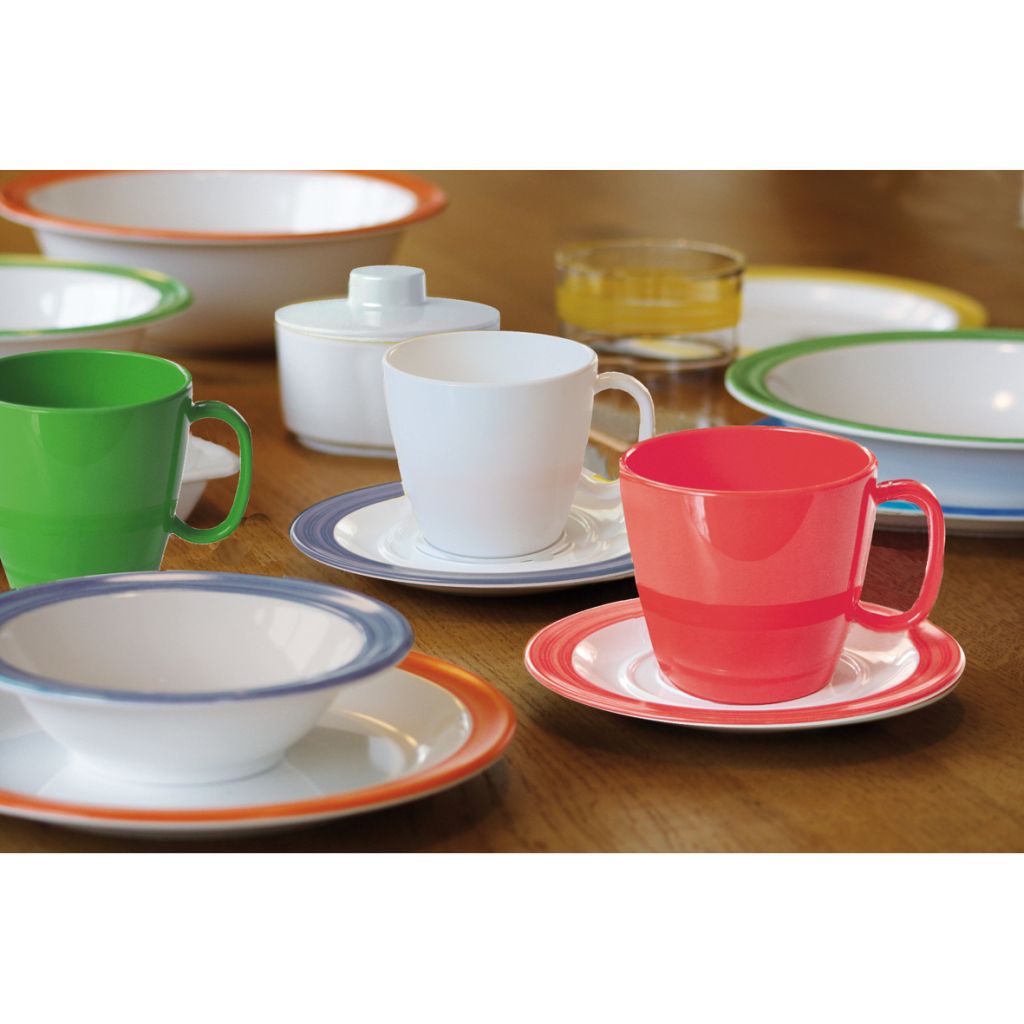 Podšálek 14 cm, červená