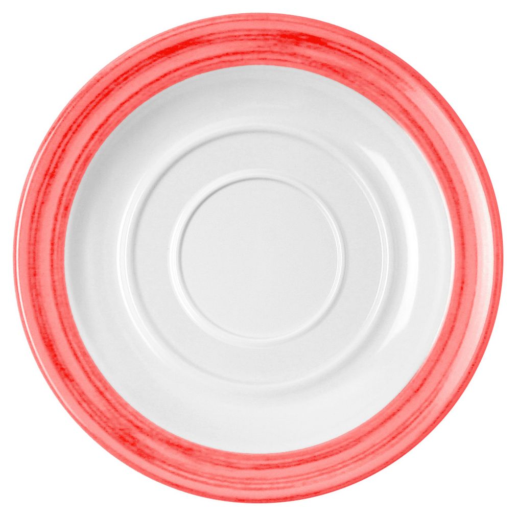 Podšálek 14 cm, červená
