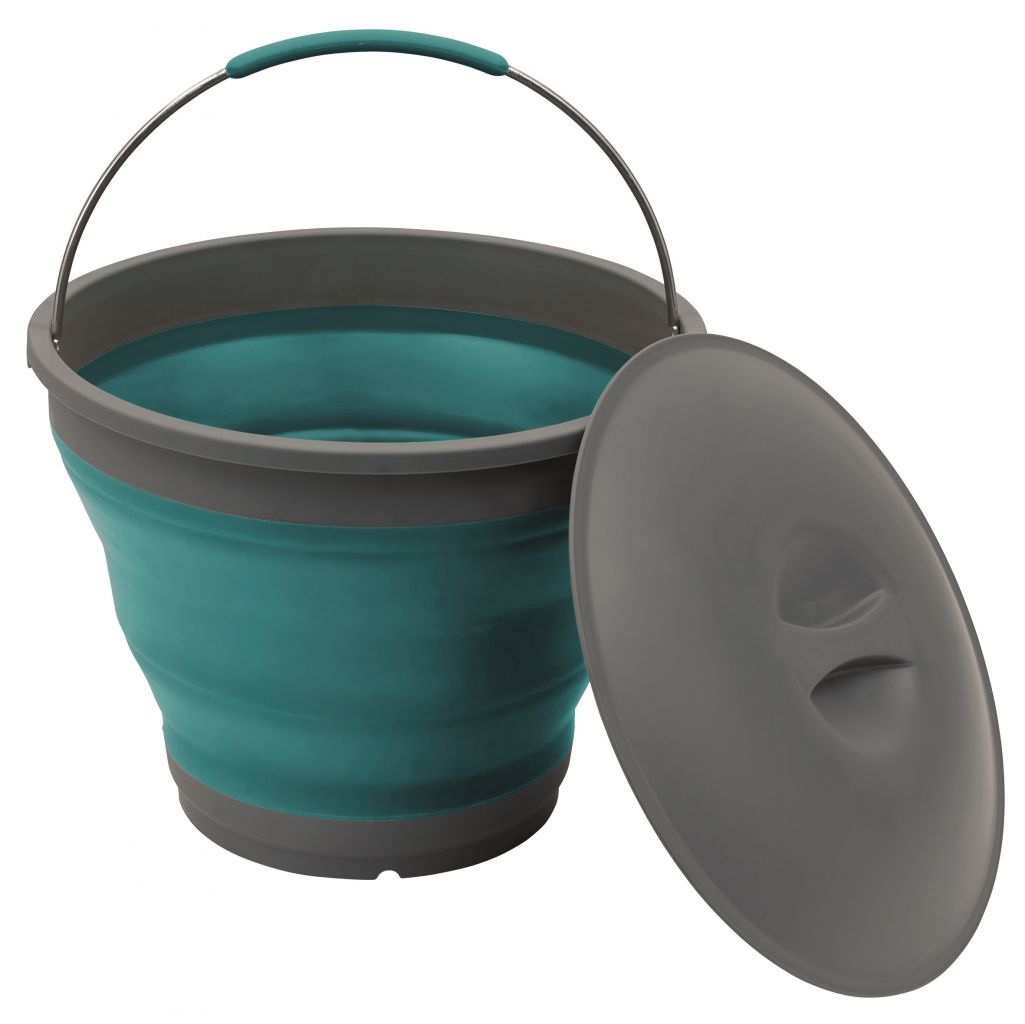 Skládací kbelík 7,5 l modrozelená