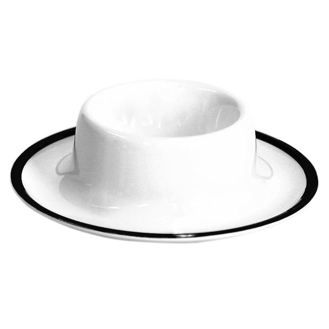 Kalíšek na vejce Gimex 4 ks, černo-bílá