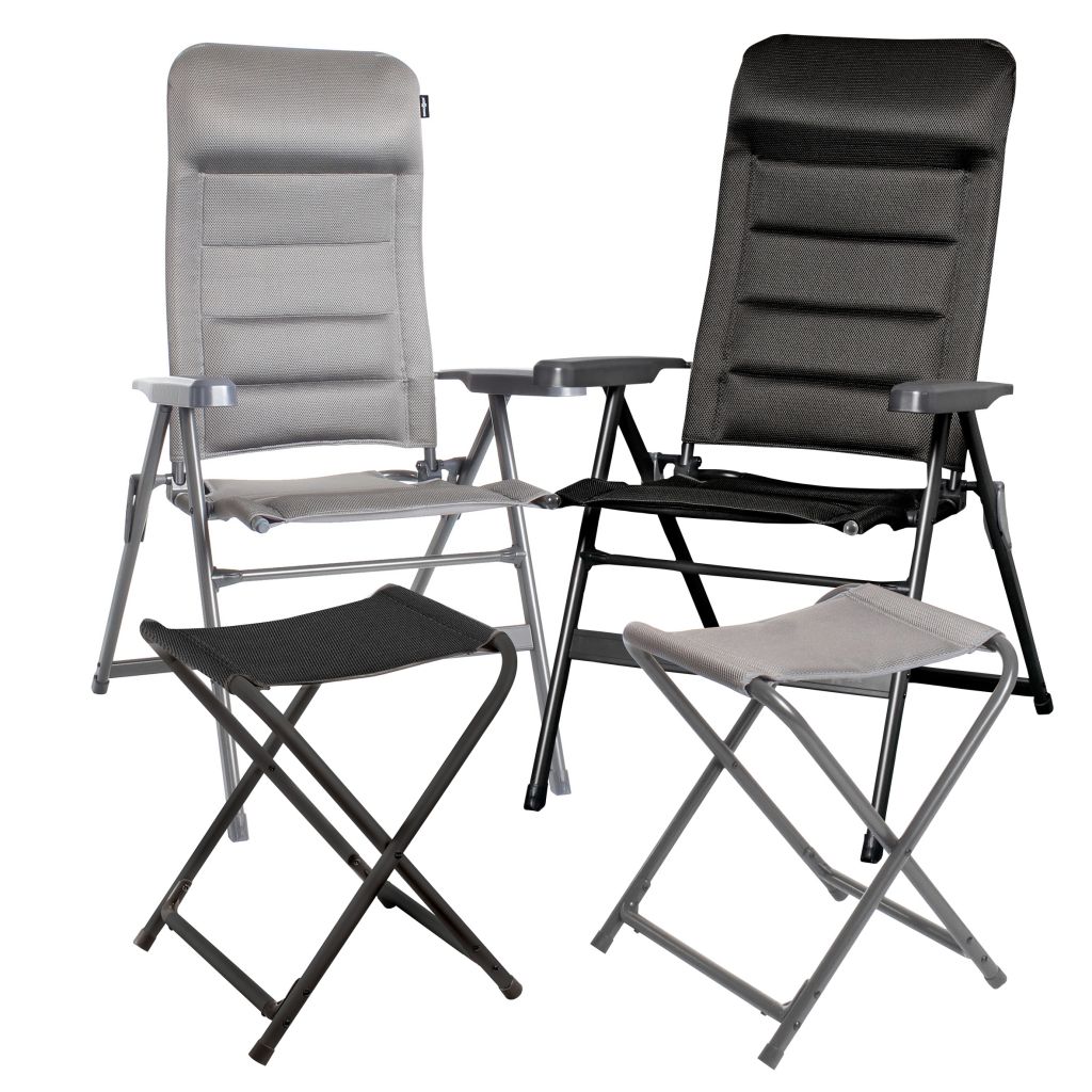 Kempinková skládací židle Aravel 3D, černá, vel. M