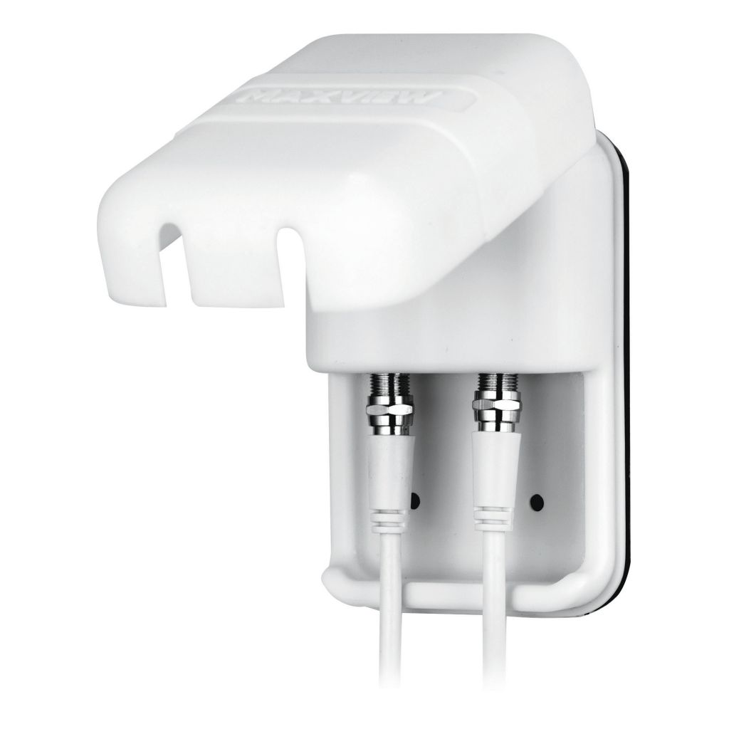 Vnější zásuvka Sat Twin, F-/ Koax, antracitová