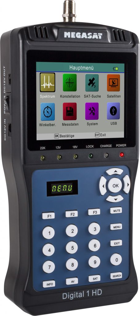 Satelitní měřicí přístroj Megasat Digital 1 HD