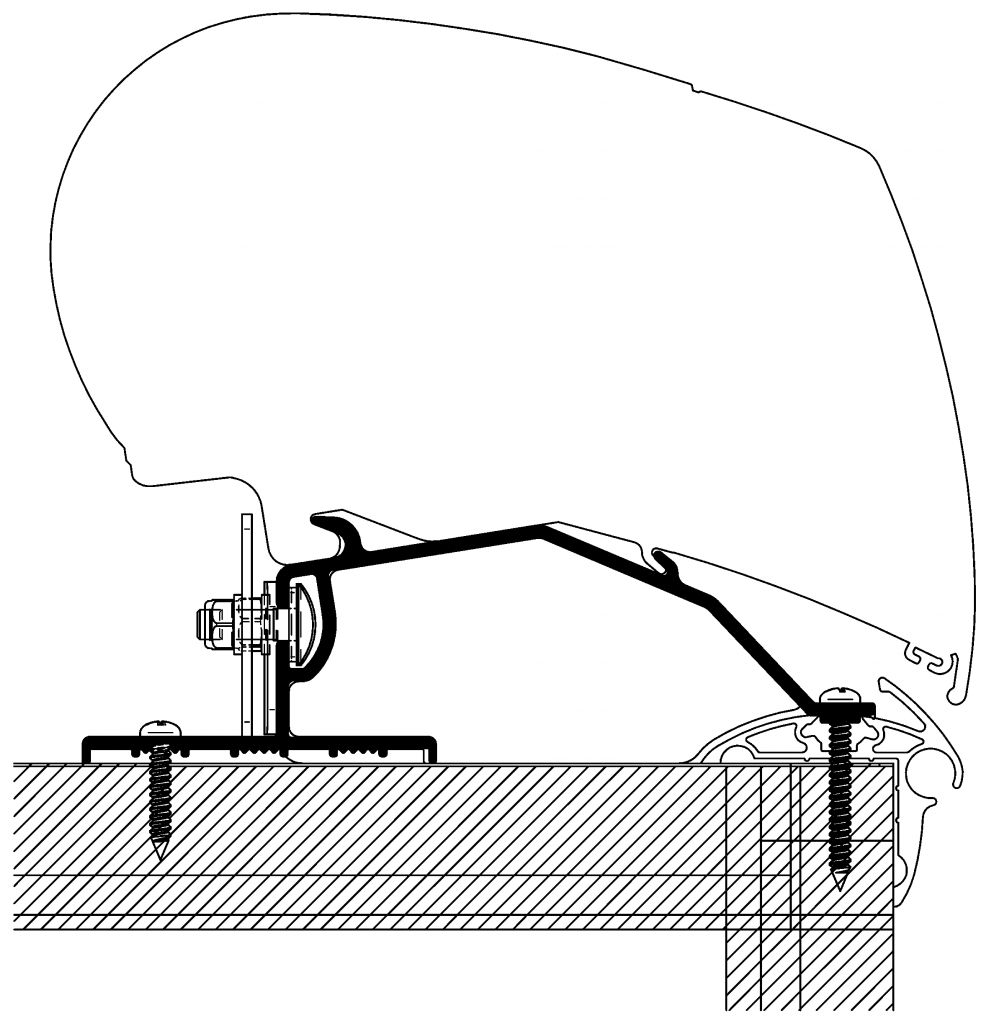 Roof Adapter Caravan, Set