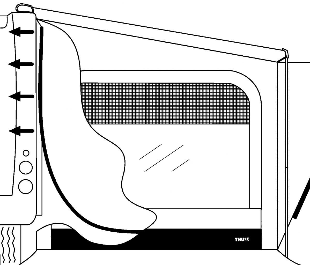 Thule QuickFit Sada bočního napínání