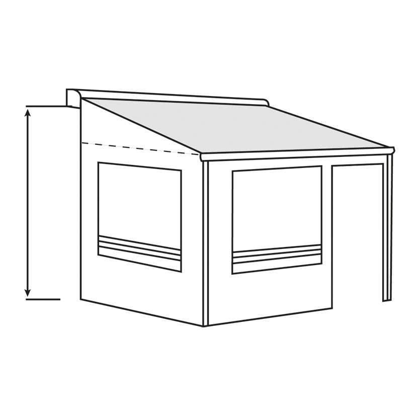 Pár bočních panelů Residence G3 pro 5200, prodloužení 2,5 m, výška M