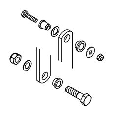 Podpěrné kolíky Thule Double Step 12V Alu