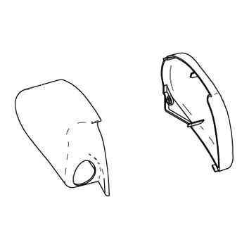 Koncové kryty markýzy Thule Omnistor 6002, eloxované, sada