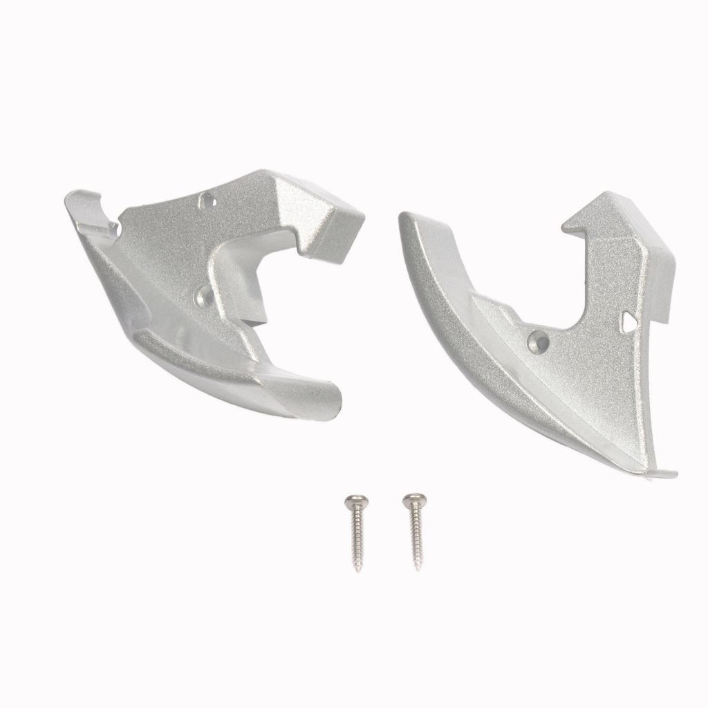 Koncové kryty výsuvného panelu Thule Omnistor 6502 / 6802 / 6900, sada L+P, stříbrná