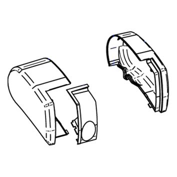Koncové kryty Thule Omnistor 9200, bílá, sada L+P