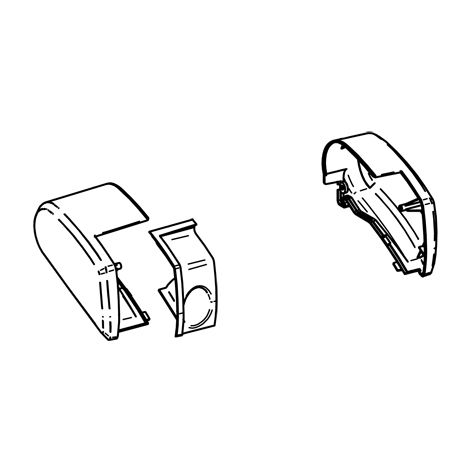 Koncové kryty Thule Omnistor 6200, bílá, sada L+P