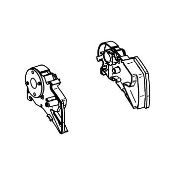 Koncové desky Thule Omnistor 6200, sada L+P, bílá