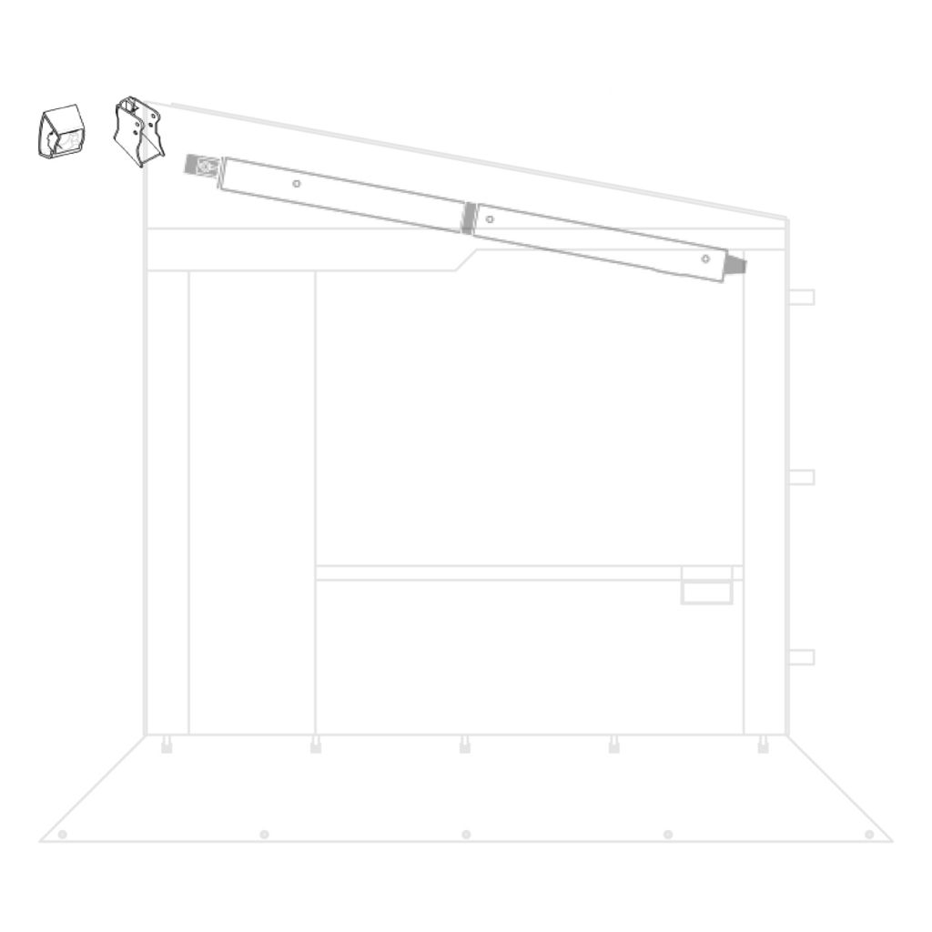 Montážní sada pouzdra napínací tyče Thule Omnistor 9200