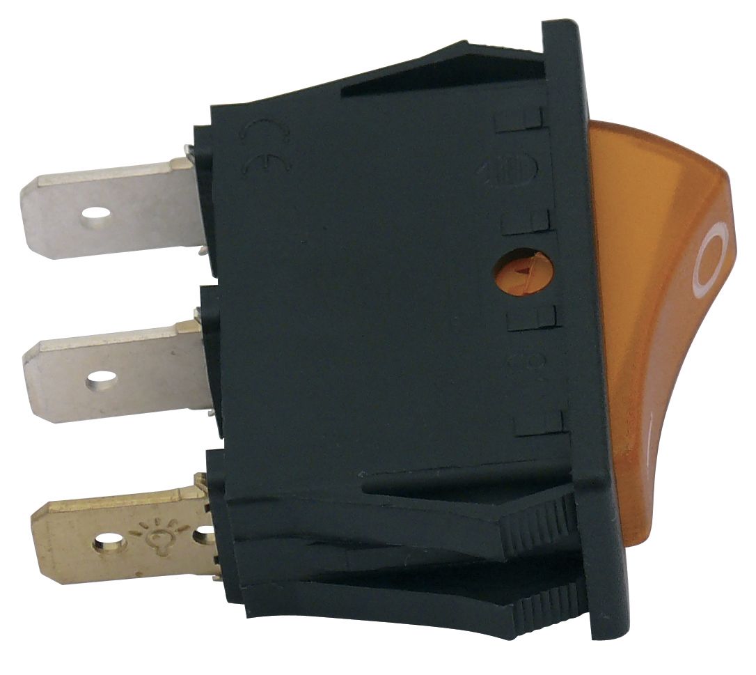 Kolébkový spínač pro lednice Dometic, oranžový, pro zapalování, č. 292627520/3