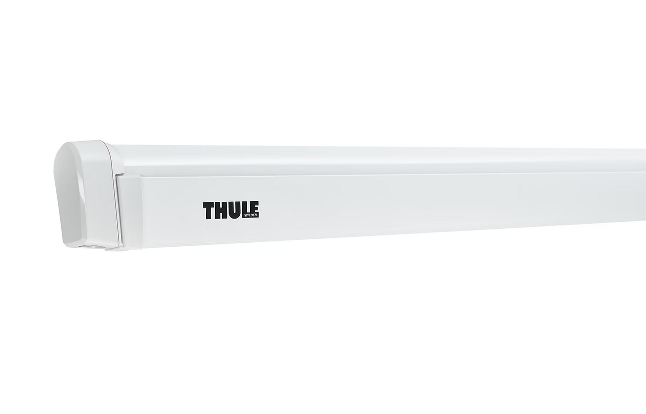 Thule Omnistor 4200 bílá, plachta Mystic šedá, 400 cm