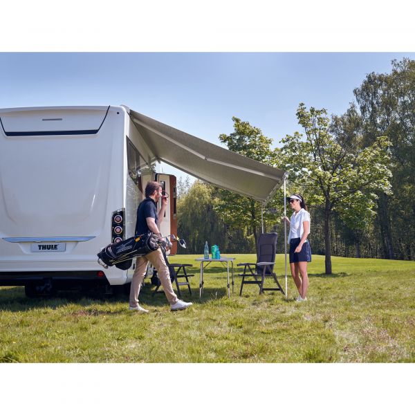 Thule Omnistor 9200 krémová, šedá plachta, 600 cm