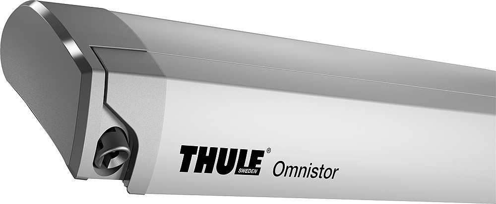 Thule Omnistor 9200 bílá, šedá plachta, 400 cm