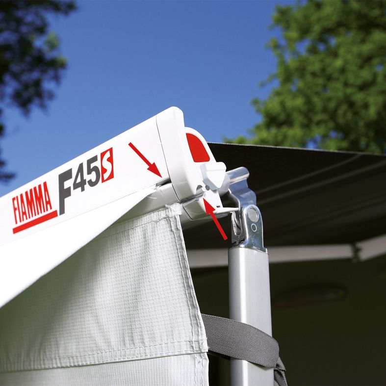 Fiammastore F45 S bílá, plachta modrá Royal, 300 cm