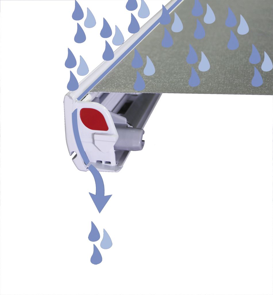 Fiammastore F45 L bílá, plachta modrá Royal, 550 cm