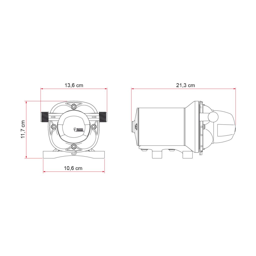 Membránové čerpadlo Fiamma Aqua F, 10 l/min