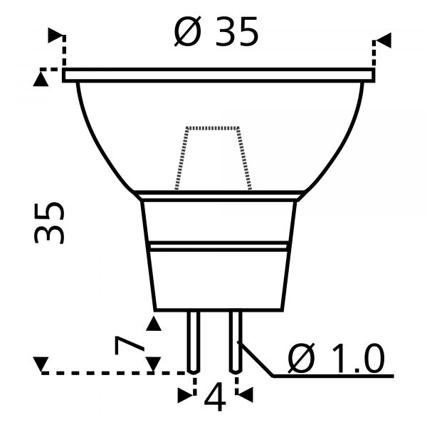 LED žárovka GU4 150 lm