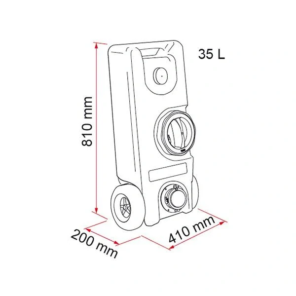 Nádrž na vodu Fiamma Rolltank 40 F - 35 l
