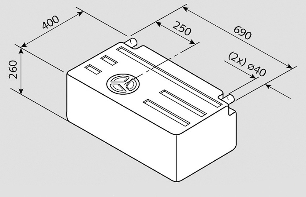 Nádrž na vodu Fusion EV 1301 63 l 