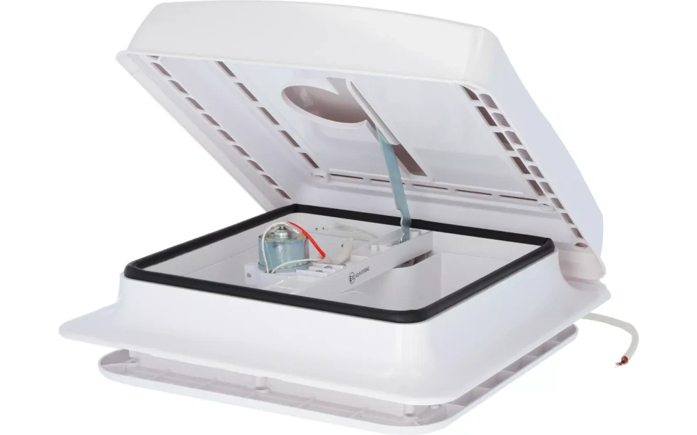 Střešní okno s ventilátorem Berger Turbo Vent 28 x 28 cm, bílé