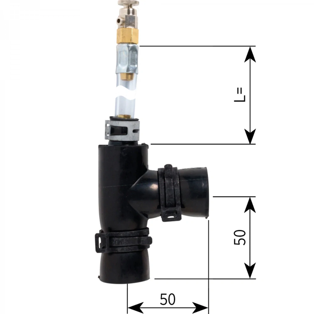Gumová spojka úhlová Alde 22 m s prodlouženým odvzdušněním 600 mm
