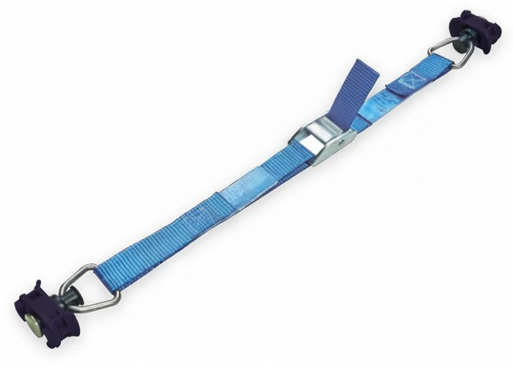 Vázací popruh s oky pro lištu Airline, 50+250 cm, modrá