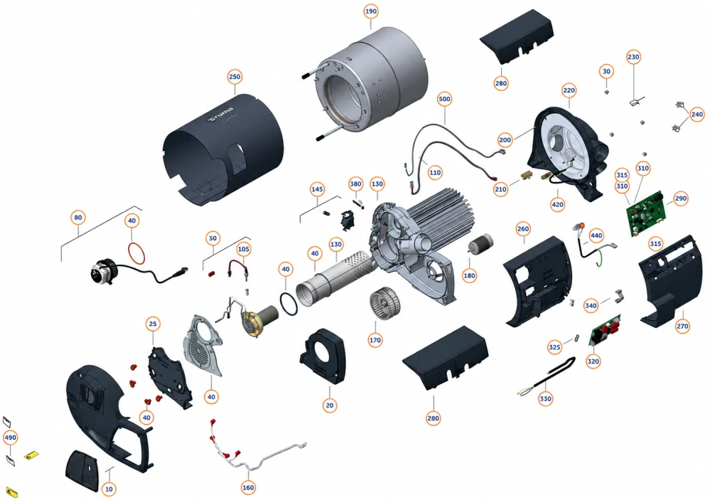 Hořák komplet pro Truma Combi D4/D6 od 04/2022