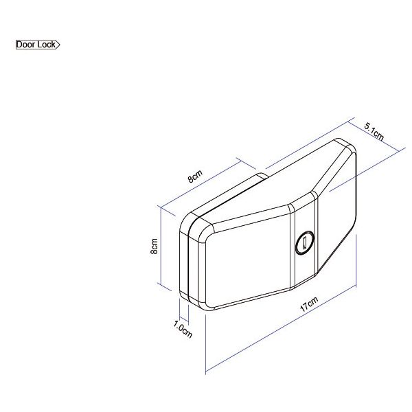 Zámek Thule Door Lock, sada 3 ks