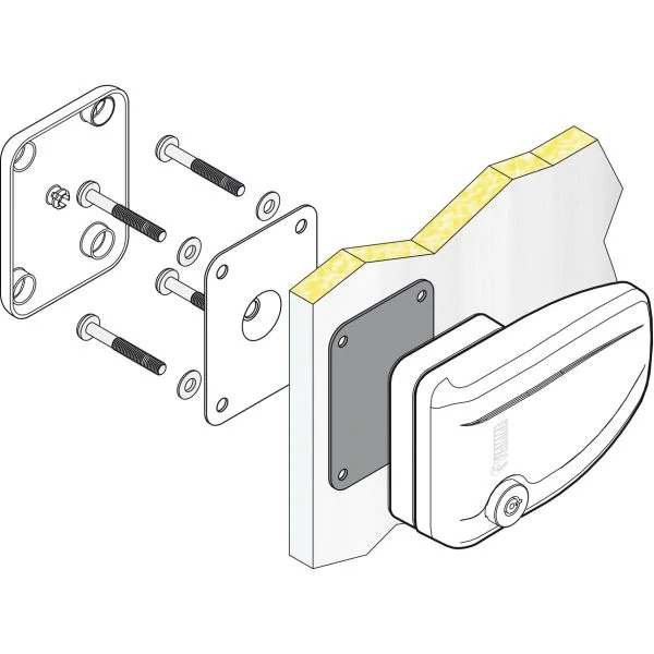 Bezpečnostní zámek Fiamma Safe Door 1 ks, bílá