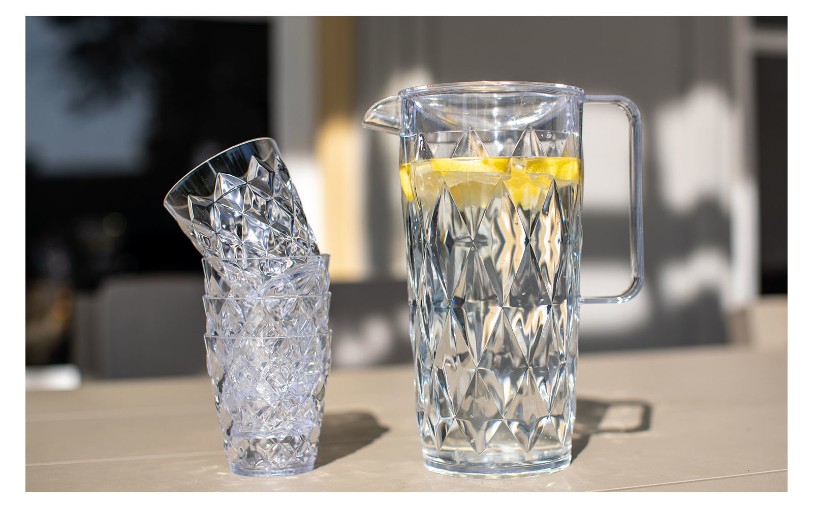 Karafa Crystal 1,6 l se sadou sklenic